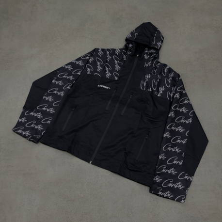 Corteiz Elitework Raincoat | Black