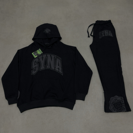 Syna College Tracksuit | Blakc & Black Edition 