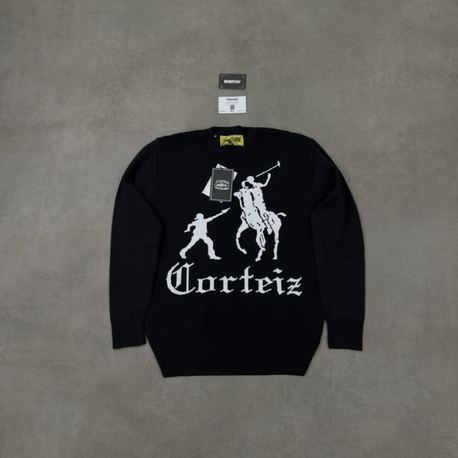 Corteiz Jackin Knit Black Sweater