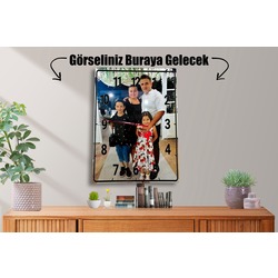 30x40 Kişiye Özel Metal Saat Poster 