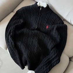 Ralph Lauren Yarım Fermuar Triko Premium