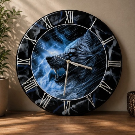 Kişiye Özel Epoksi Duvar Saati | 40 cm | El Yapımı | Fotoğraf, İsim ve Logolu Tasarım