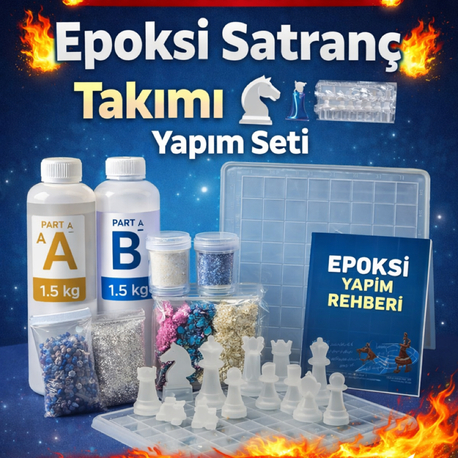 Epoksi Satranç Yapım Seti