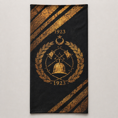 1923 Ay-Yıldız Armalı Siyah Buff Boyunluk