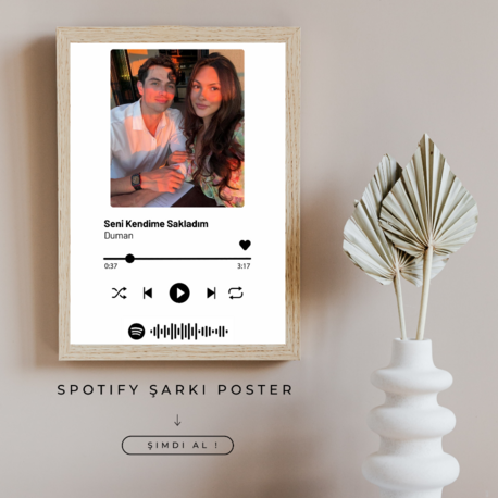 Spotify Şarkı Poster (Çerçeveli)
