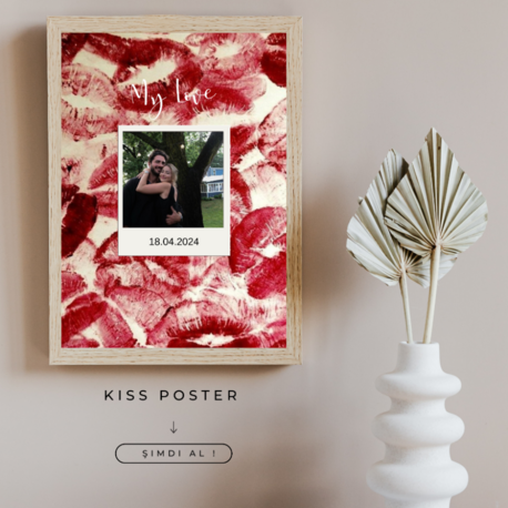 Kiss Poster (Çerçeveli)