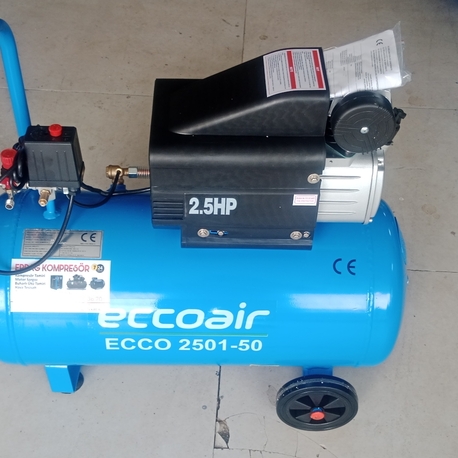Eccoair 2501-50 Tek Kademe Pistonlu Kompresör 50 Litre