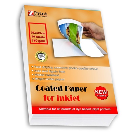140 GR TEK TARAFLI PARLAK İNKJET KUŞE A4 50 YAPRAK
