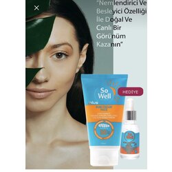 So well Leke karşıtı 50+ Yüksek koruma güneş kremi + Hyaluronic Acıd serum hediyeli 