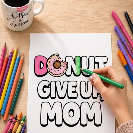 Anneler Günü Minimalist Boyama Kitabı (Mother’s Day Coloring Book)