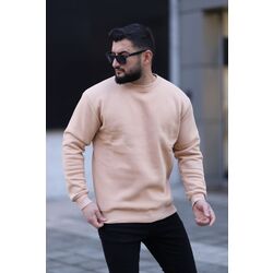  3 iplik sweatshirt sardonlu bisiklet yaka unisex model 