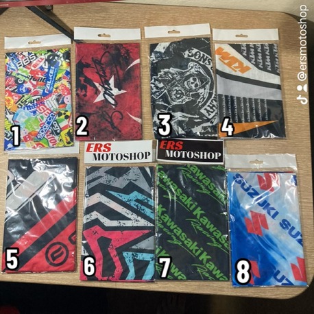Desenli Esnek Bandana Boyunluk Buff