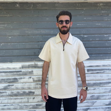 Zara Krem Polo Yaka Tişört