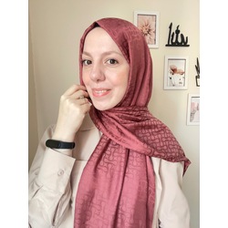 Blom desen şal bordo