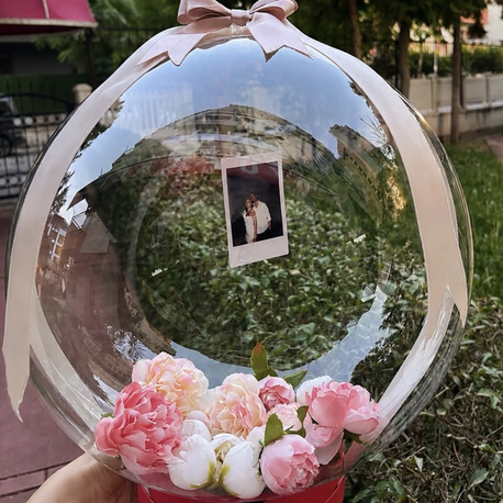Fotoğraflı Çiçek Balonu