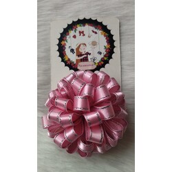 Simli Pembe Saten Top Toka