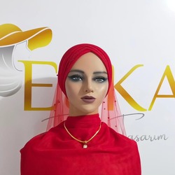 Sim Detaylı Inci Duvaklı Gelin Başı