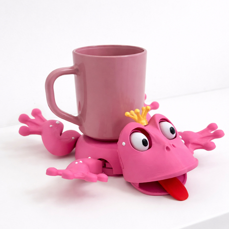 Masanı Gülümseten Tatlı Detay! Pembe Zıp Zıp Bardak Tutucu