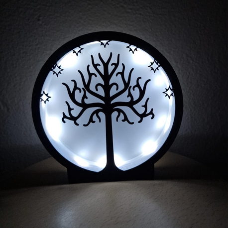 Gondor Ağacı Gece Lambası - Evinize Orta Dünya Dokunuşu