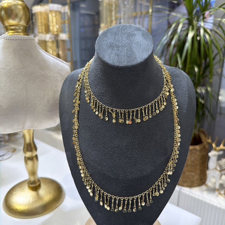 Pul pul  Gold  80 cm kolye 