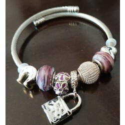 Çelik Pandora charm 