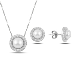 İnci Gümüş Set