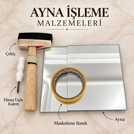 Ayna İşleme Malzeme Seti