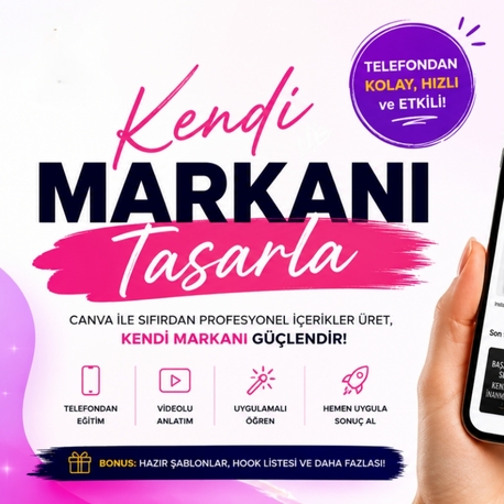 Kendi Markanı Tasarla (Videolu Eğitim)