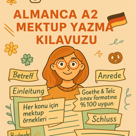 A2 ALMANCA YAZMA REHBERİ (Goethe&Telc Schreiben Kılavuzu)