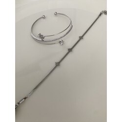 2’li Set Silver Kutup Yıldızı Bileklik&Bilezik
