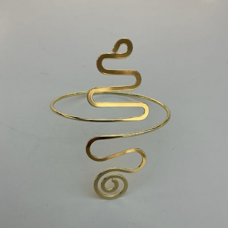Gold Kıvrımlı Kol Aksesuarı