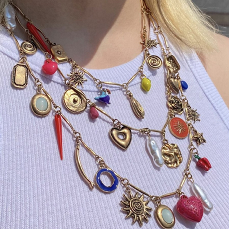 Zara Model 3’lü Set Gold Kolye