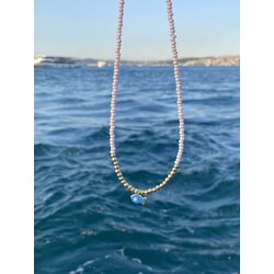 Renkli Boncuklu Balık Kolye