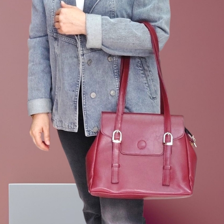 Bordo Omuz Çantası 