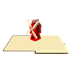 3D PopUp Defter - WINDMILL (YELDEĞİRMENİ)
