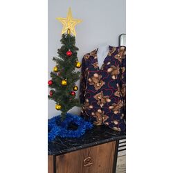 Uzun Kollu Süet Pijama Takımı 