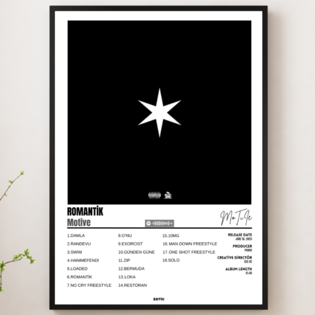 Motive "ROMANTİK" Albümü Limited Edition Çerçeveli Tablo