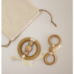 2li AHŞAP SET-HALKA*İKİLİ