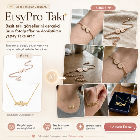 EtsyPro Takı - Gerçekçi Takı Fotoğrafları Üretin