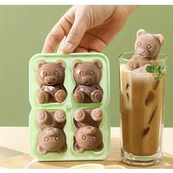 4lü 3d Ayı Buz Küpü Kalıbı