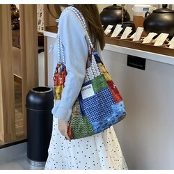 Bohem Patchwork Omuz Çantası