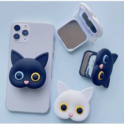 Sevimli Karikatür Kedi Silikon Telefon Tutucu