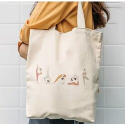 Yoga Temalı Çanta