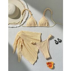 Yarım Etekli Bikini Takımı-3parça