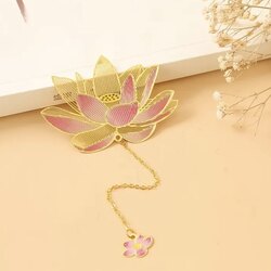 1 adet Şık Kitap İşaretleme, Boş Orijinal Çin Tarzı Kitap İşaretleme Lotus.