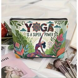 Yoga Süper Güç Keten Makyaj Çantası