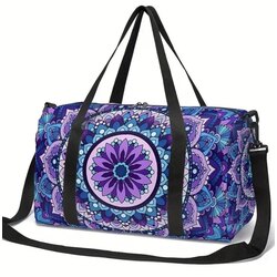 Bohemya Mandala Baskılı Spor Çantası