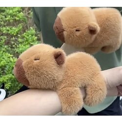 Kapibara Su Domuzu Bebek Bileklik Figür Peluş Oyuncak Kız Bebek Çocuk Bileği Küçük Kolye