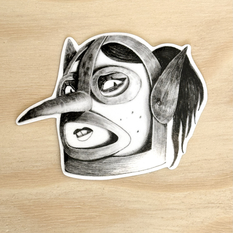 The Shame Helmet | Glossy Sticker
