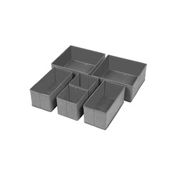 6'lı Gri Çekmece Içi Düzenleyici Organizer Set